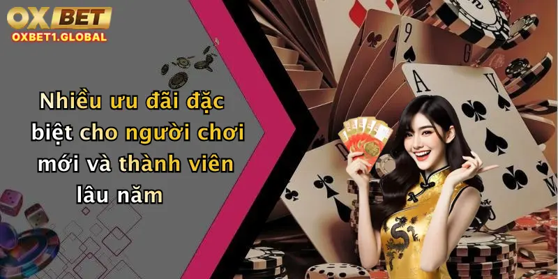 Nhiều ưu đãi đặc biệt cho người chơi mới và thành viên lâu năm